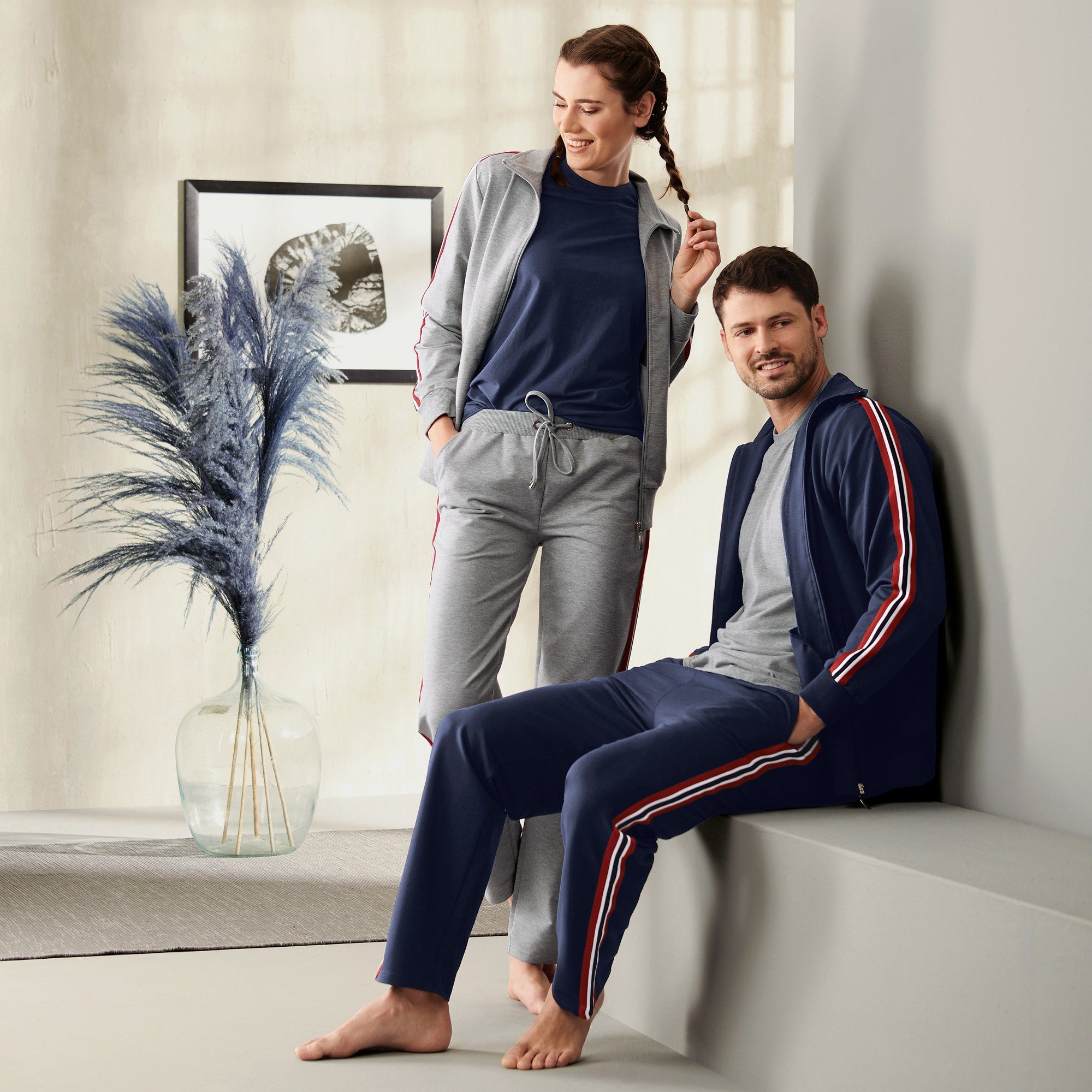 Erwin Müller Jogginghose Damen-Freizeithose, lang Uni