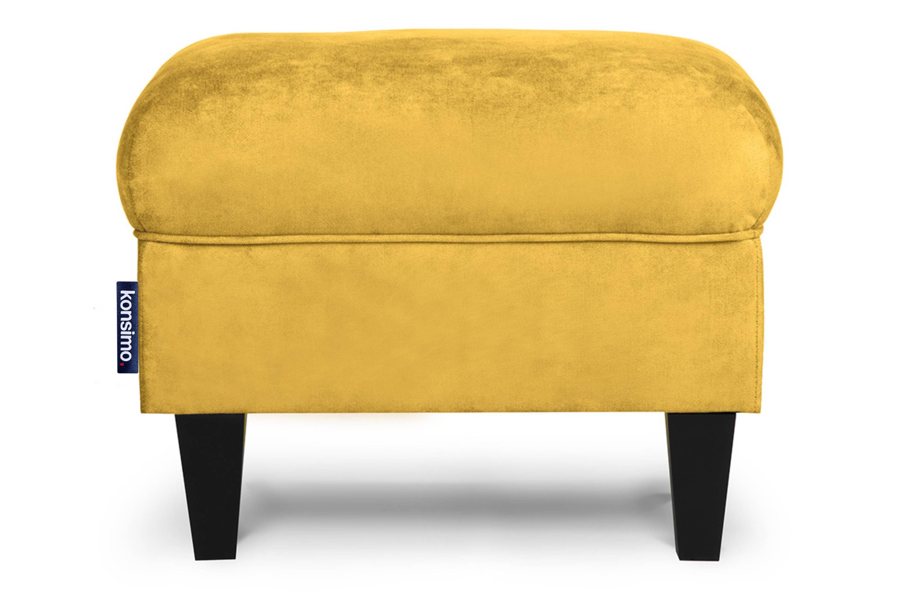 KONSIMO® Стулья MILES Диван Pouffe, Massivholzbeine, zeitloses Design, pflegeleichter Stoff