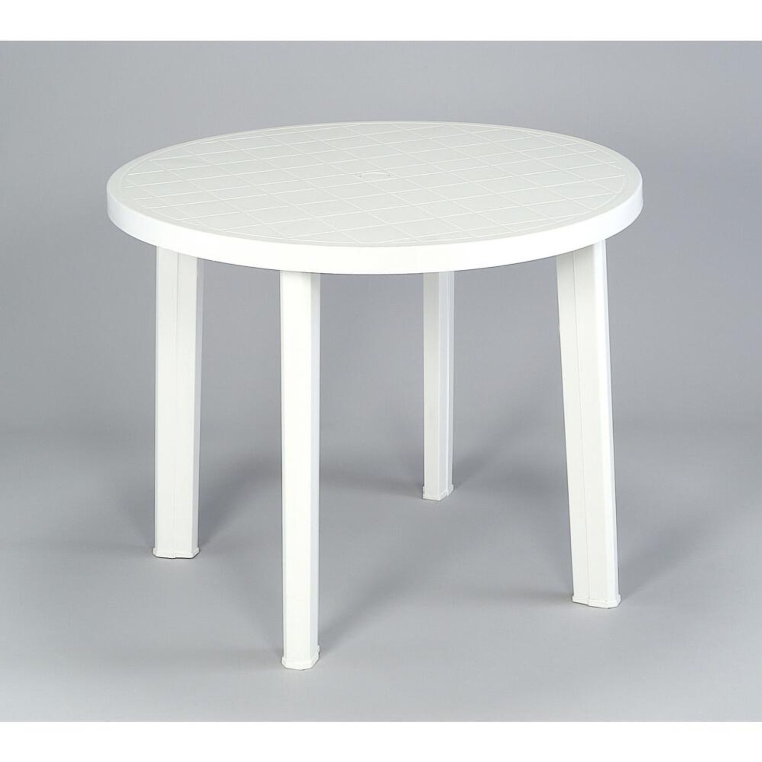 Ipae-Progarden Gartentisch Gartentisch Tondo 90cm weiß Kunststoff Terrassen günstig online kaufen