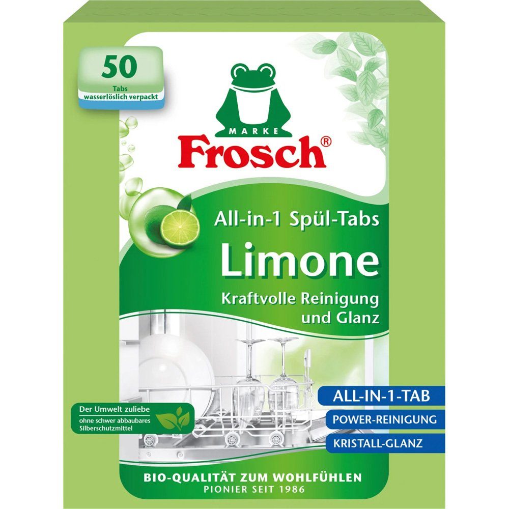 FROSCH Limonen Geschirrspül-Tabs 50 Tabs Geschirrspülmittel