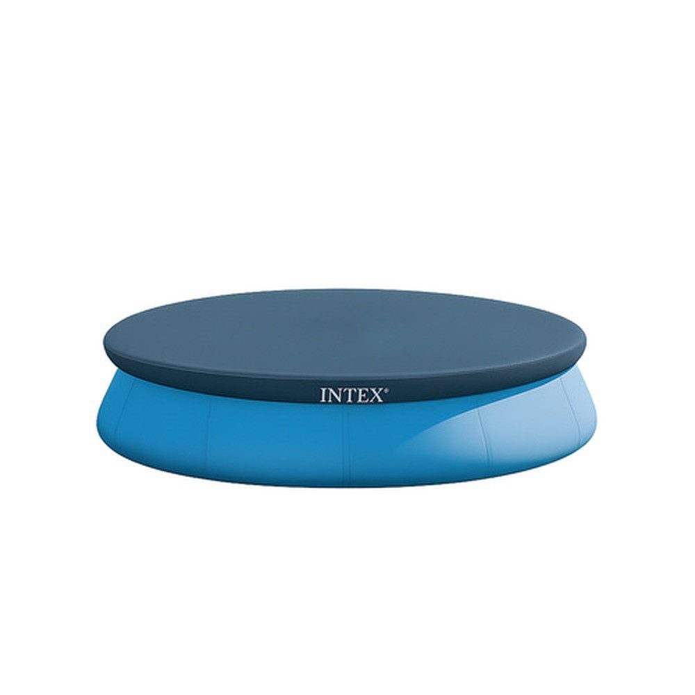 Intex Pool-Abdeckplane Poolabdeckung Schutzplane (Spar-Set, 1-St., 366 cm), Die dunkelblaue Plane speichert die Sonnenwärme am Tag
