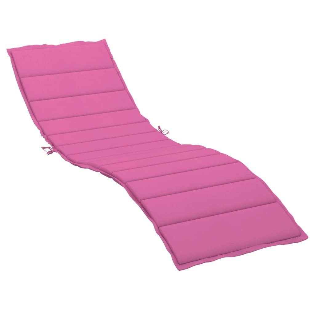 vidaXL Sitzauflage Sonnenliegen-Auflage Rosa Oxford-Gewebe, (1 St)