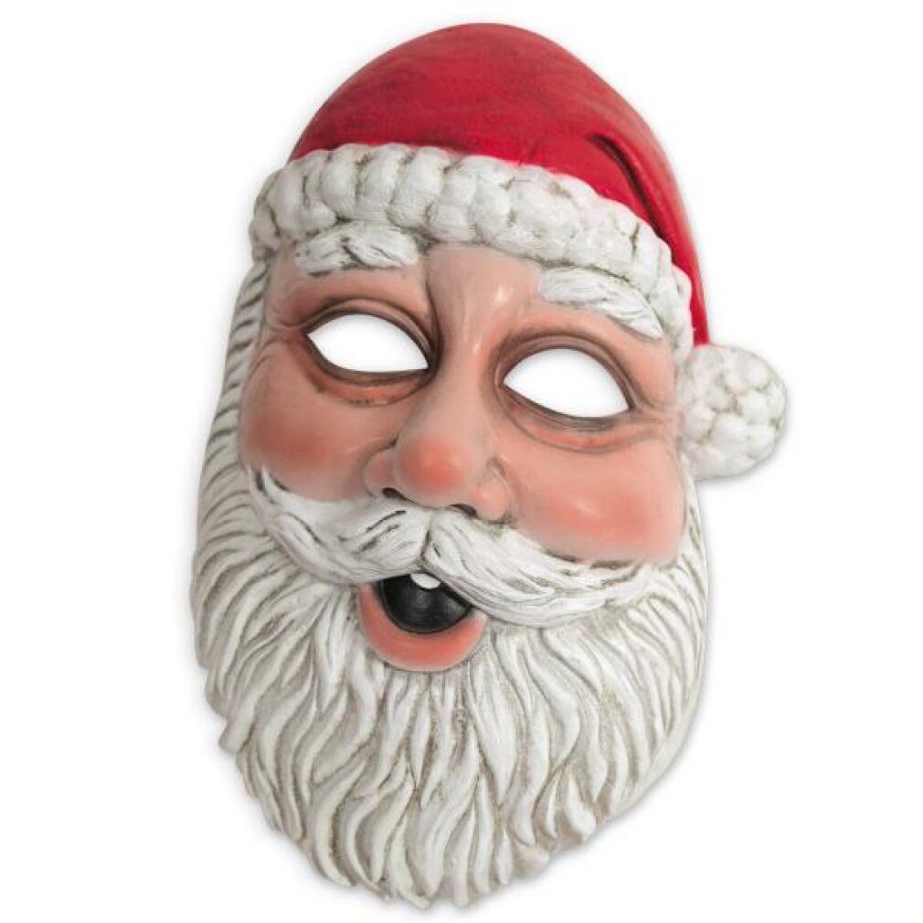 Fries Verkleidungsmaske Halbmaske Santa Claus - 1-teilig - Adult