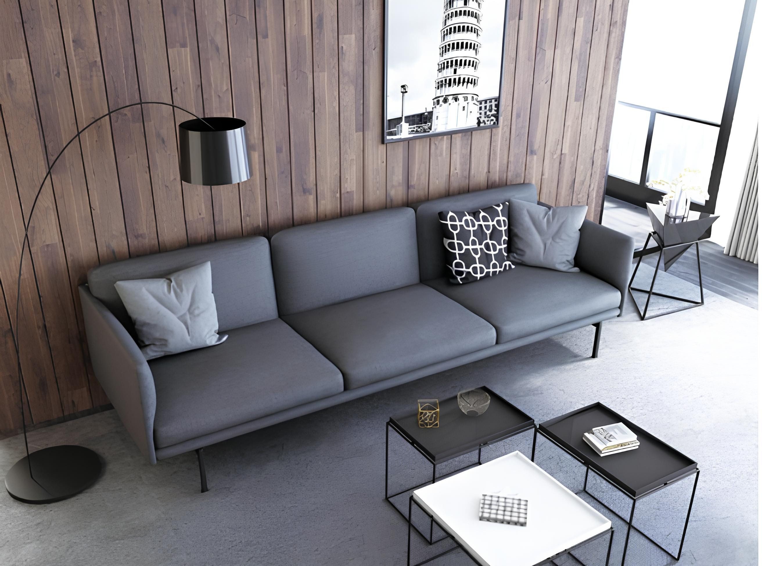 Xlmoebel Big-Sofa XXL Polster-Sofa in modernem Design für gemütliche Abende, Hergestellt in Europa