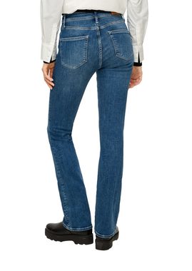 s.Oliver 5-Pocket-Jeans Jeans Beverly / Slim Fit / High Rise / Bootcut Leg Waschung, Label-Patch