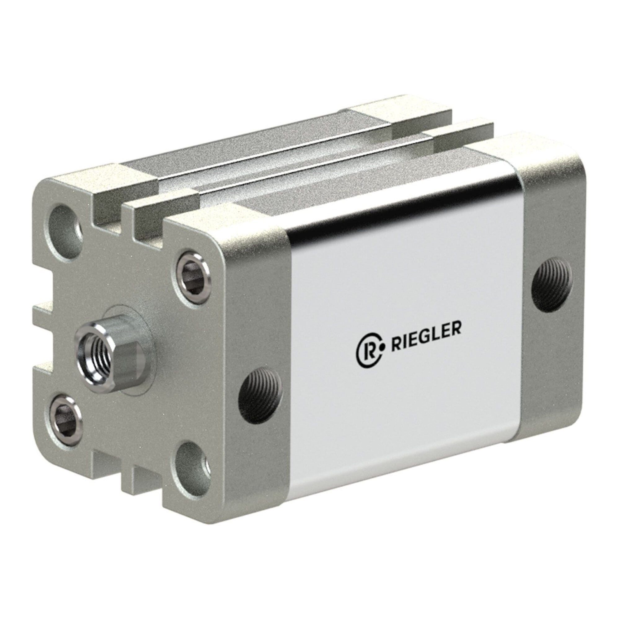 RIEGLER Zylinder Riegler Kompaktzylinder, doppeltwirkend, IG, K-Ã˜ 20, Hub 80, M5, ISO2