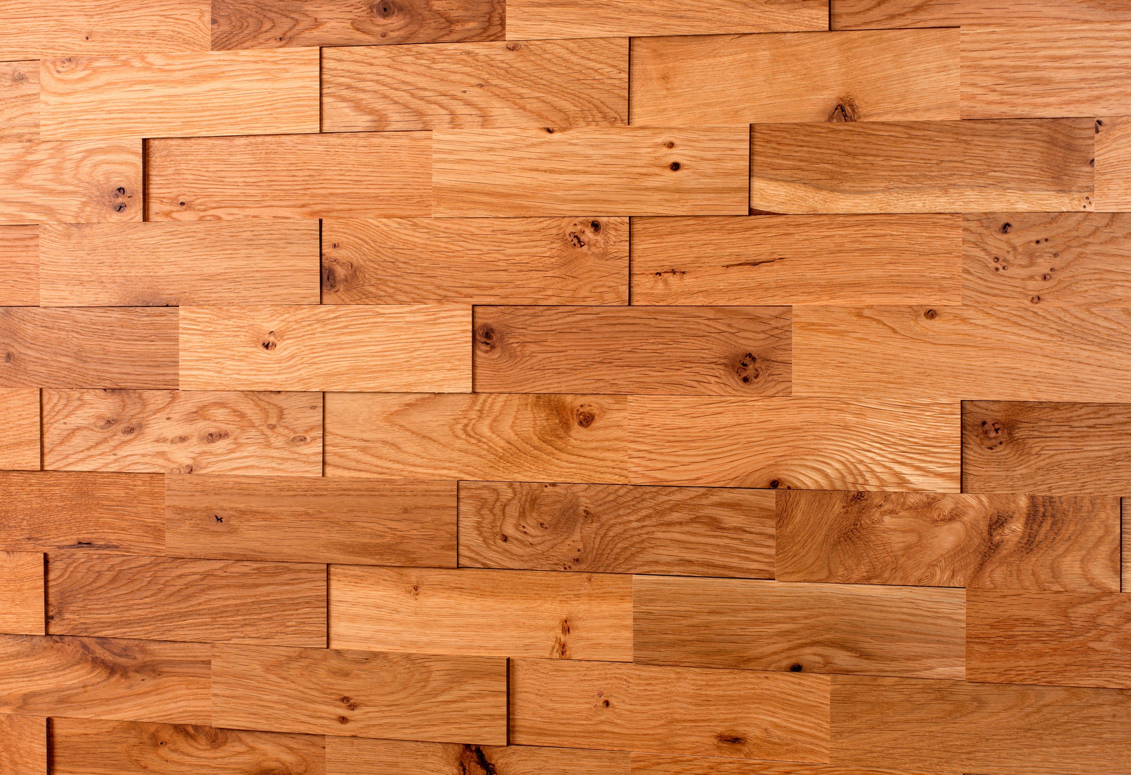 WODEWA Verkleidungspaneel »3D Wandverkleidung Eiche Rustik«, Holzfliese