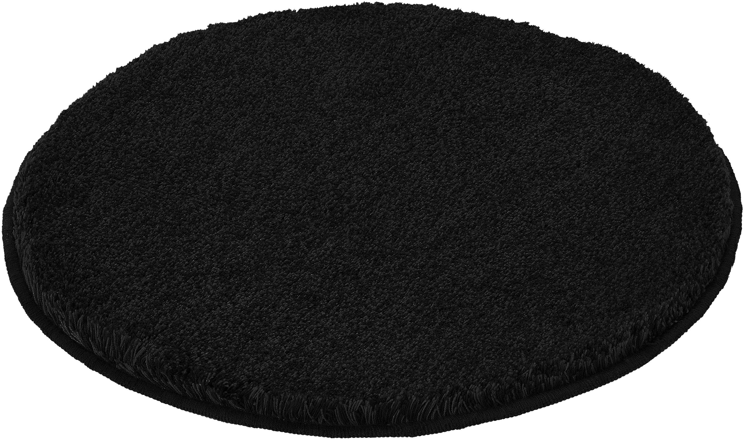 Kleine Wolke Badematte RELAX, Badvorleger, Badezimmer Teppich, Höhe 30 mm, rutschhemmend beschichtet, fußbodenheizungsgeeignet, Polyacryl, rund, Badteppich, meliert, rechteckig, rund & als Set erhältlich