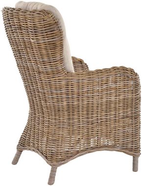 Krines Home Ohrensessel 2er Set Moderner Rattan Wintergartensessel mit hoher Rückenlehne (2er-Set, 2-St., 2er-Set), Ohrenbackensessel Sessel Esszimmer mit Armlehne