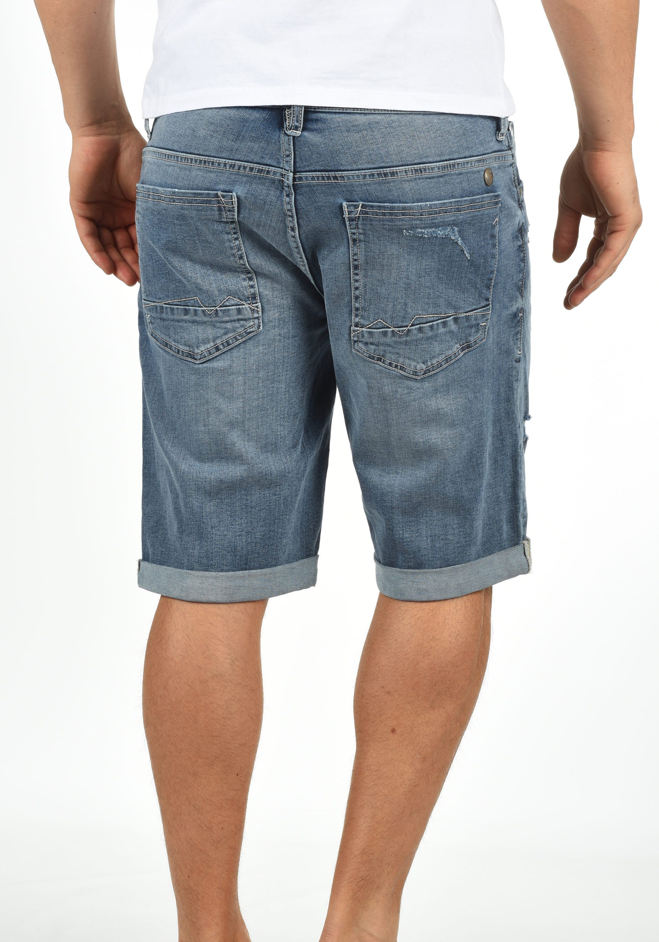 Blend Jeansshorts BHDeniz Stilvolle 5-Pocket-Jeansshorts mit Destroyed-Effekten