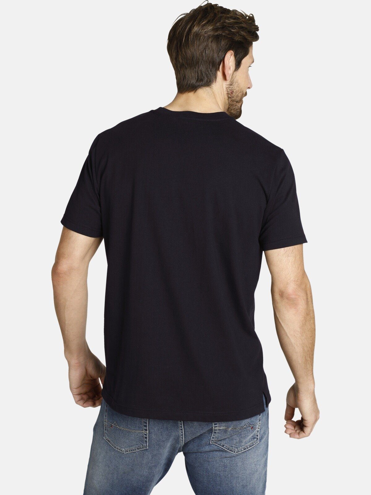 Jan Vanderstorm T-Shirt DORMOD erhabener zwei in Farben Druck