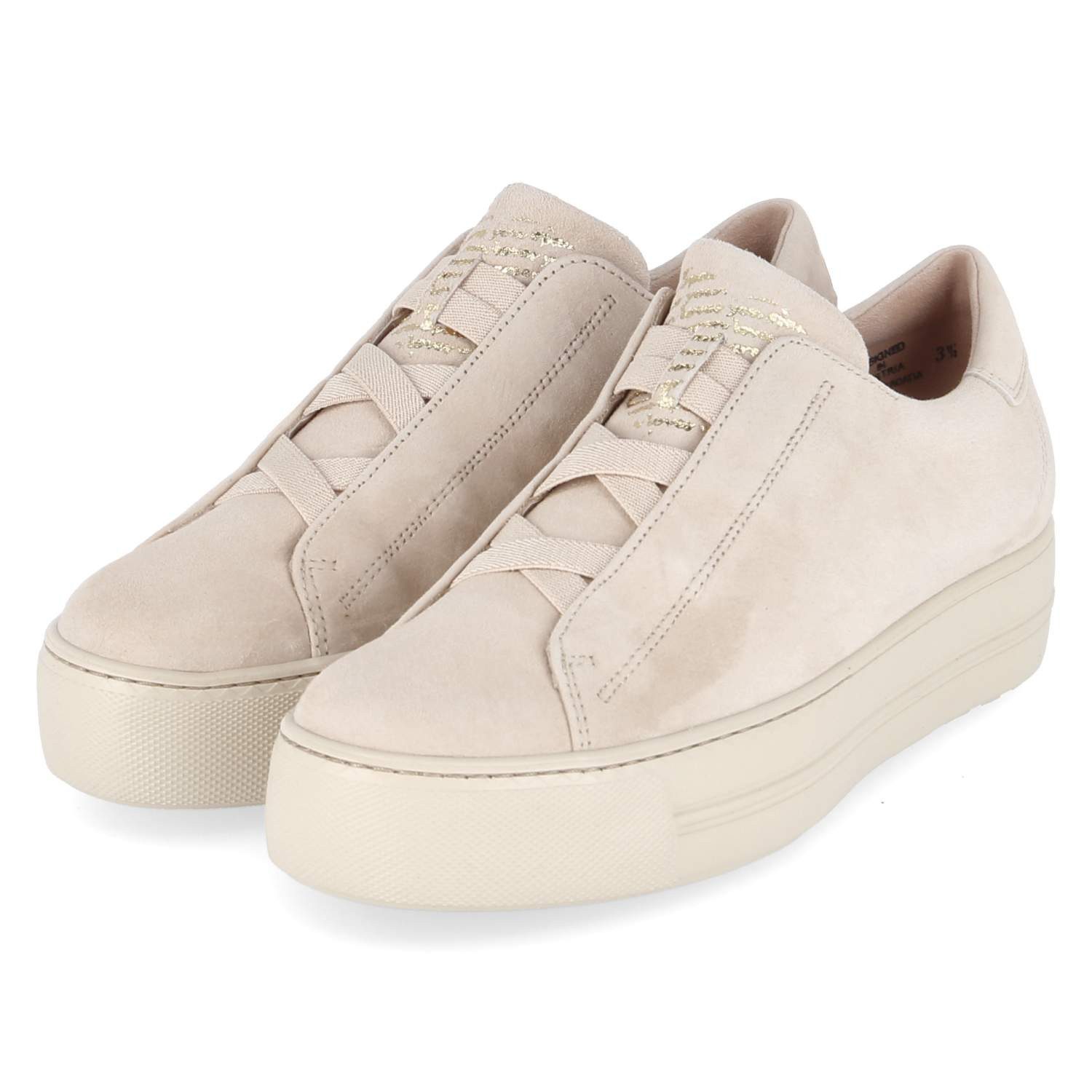 Paul Green Paul Green 5529-049 Damen Rauleder beige Schnürschuh günstig online kaufen
