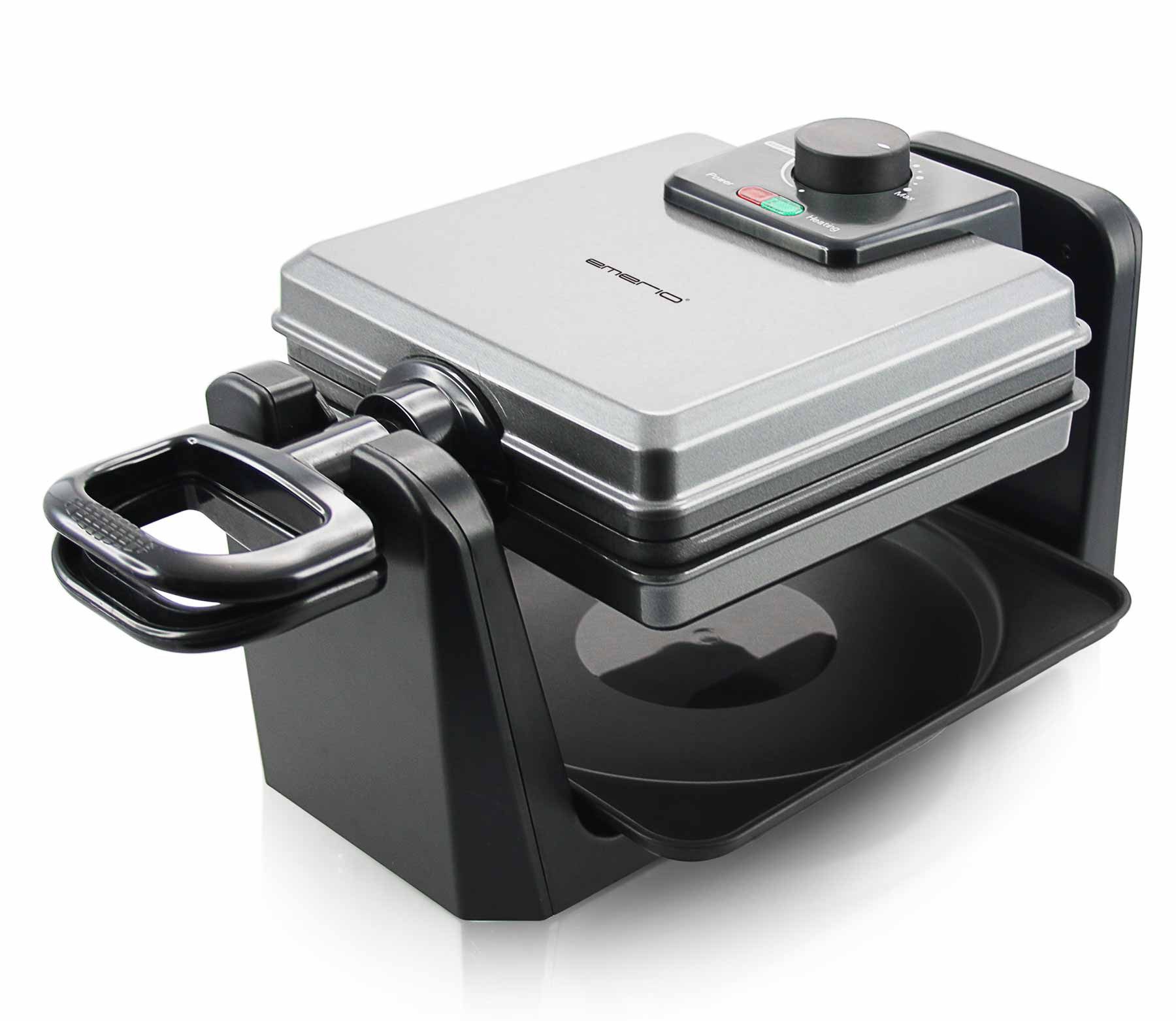 Emerio Waffeleisen WM-110984 drehbar für Belgische Waffeln, 1000 W