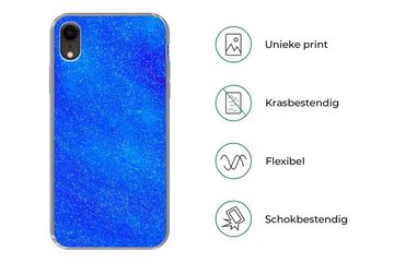MuchoWow Handyhülle Blau - Abstrakt - Design, Handyhülle Apple iPhone XR, Smartphone-Bumper, Print, Handy
