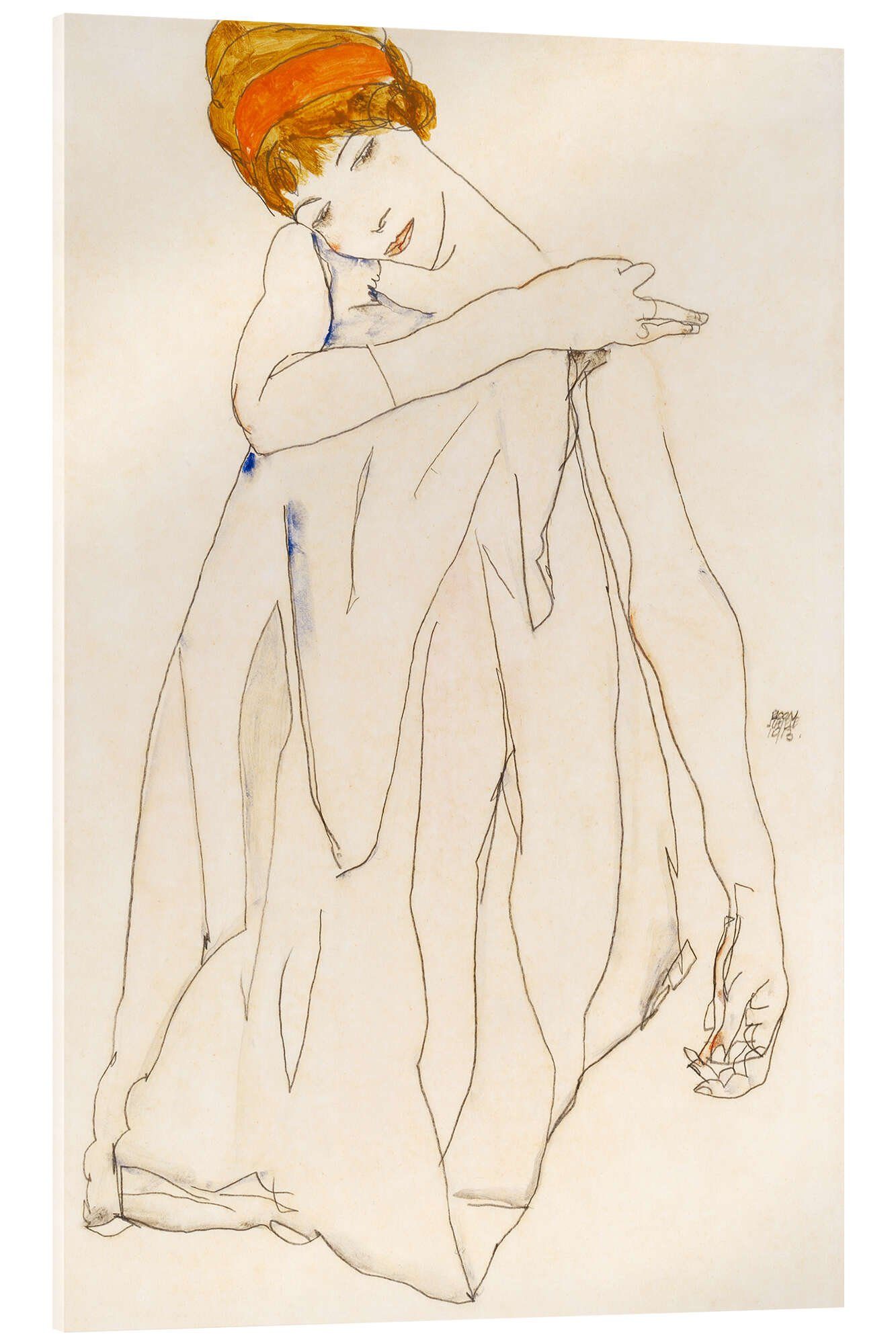 Posterlounge Wandbild Die Tänzerin, Egon Schiele, erhältlich als Poster, Leinwandbild, Wandsticker oder Acrylglasbild