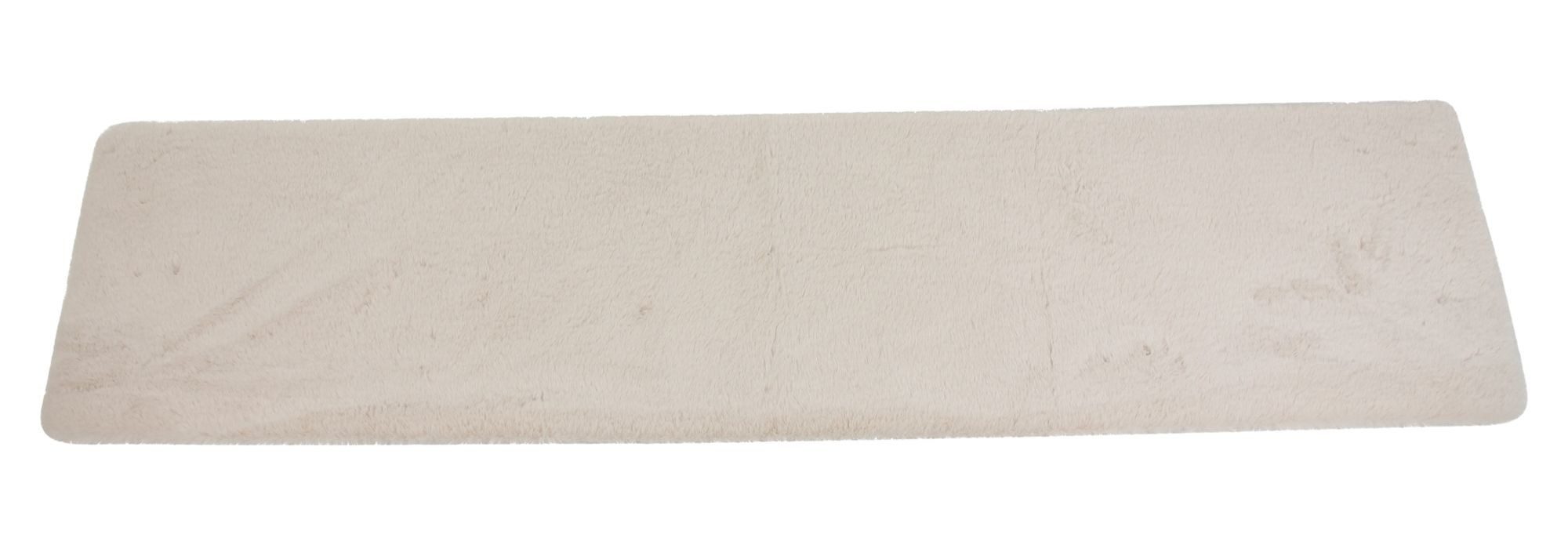 Dekoleidenschaft Tischläufer "Samtweich" creme aus flauschigem Kunstfell, Mitteldecke in 2 Größen (1-tlg), flauschig weich