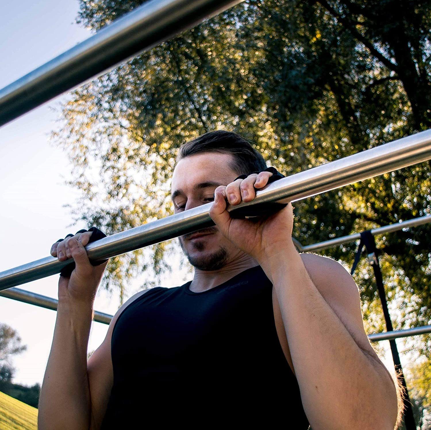 Pullup & Dip Trainingshandschuhe Griffpolster Griffpads für Klimmzüge, Fitn günstig online kaufen