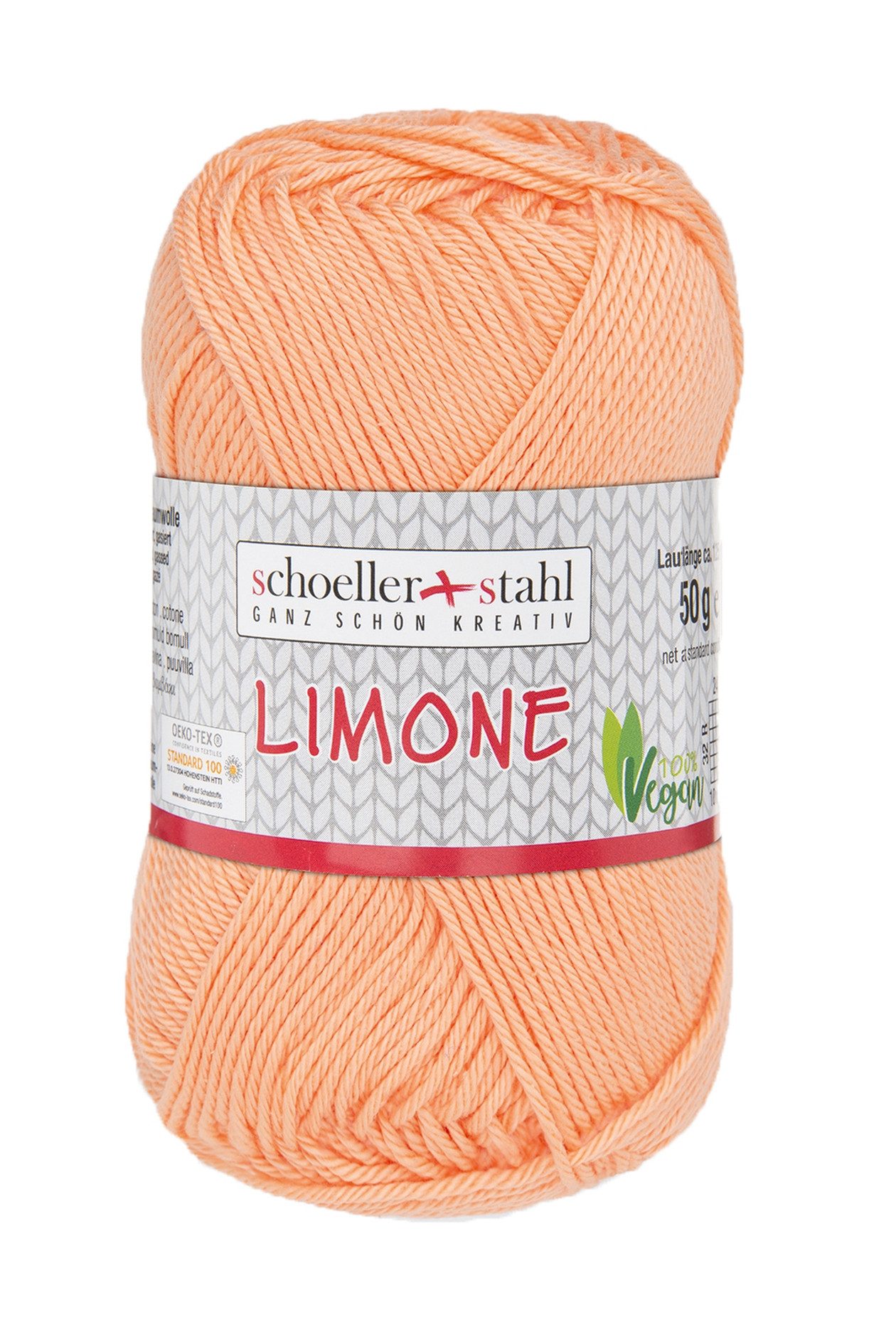 Schoeller + Stahl Limone Häkelwolle, 125 m, mercerisiertes und gasiertes hochwertiges Garn