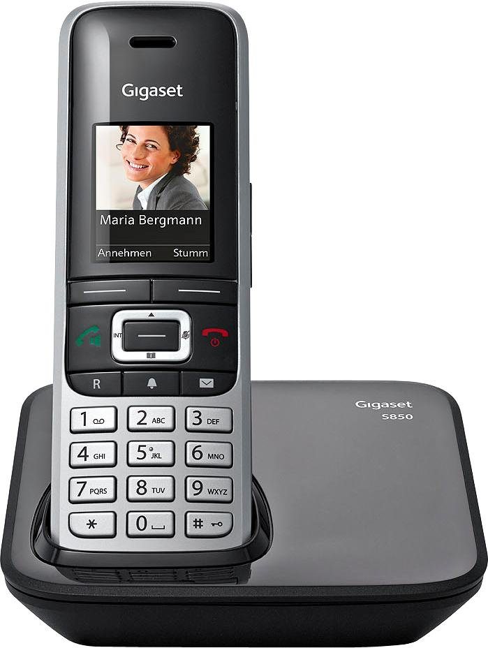 GIGASET Schnurloses Telefon S 850 (grau) 
