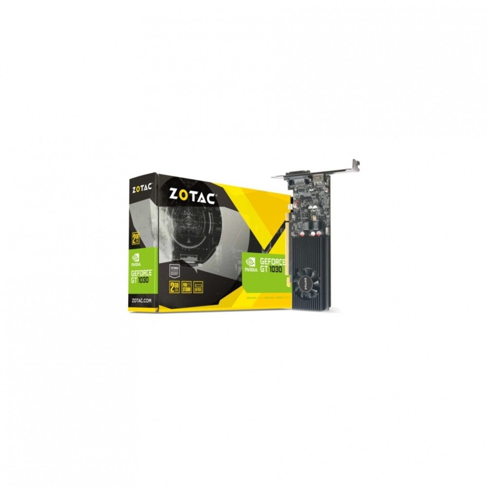 Zotac ZOTAC GeForce GT 1030 2GB GDDR5 Low Profile Grafikkarte Grafikkarte (2 GB)