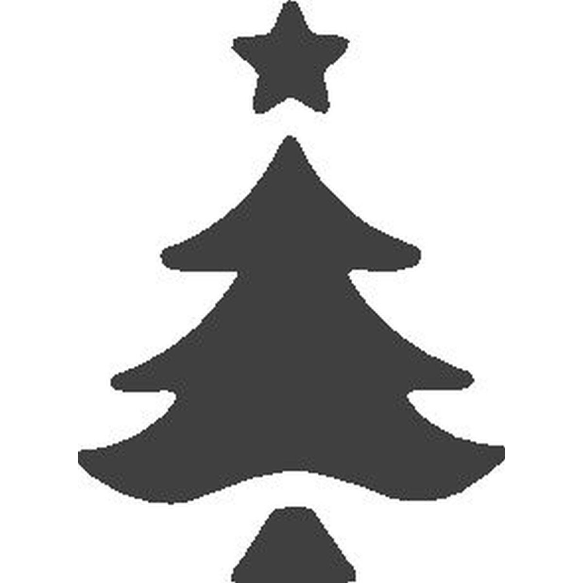 Heyda Motivstanzer Motivstanzer für Karton bis 220g/qm großer Weihnachtsbaum ca. 25x25mm