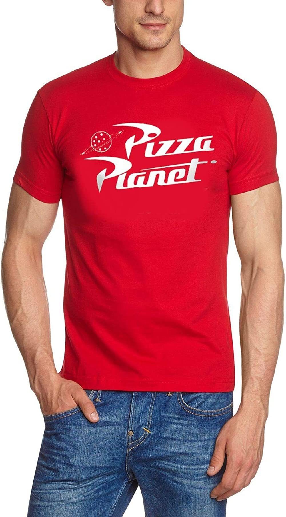 Disney Pixar Toy Story 4 Print-Shirt Pizza Planet Toy Story T-Shirt Rot Gr. S M L XL 2XL