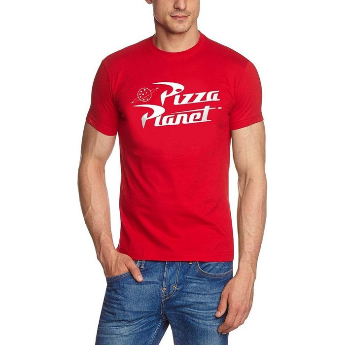 Disney Pixar Toy Story 4 Print-Shirt Pizza Planet Toy Story T-Shirt Rot Gr. S M L XL 2XL