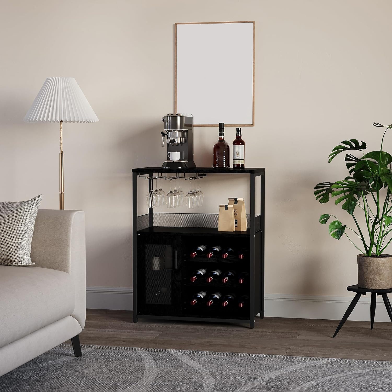 GarveeMore Weinschrank Weinregal Weinständer Barschrank mit Glashalter 69x3 günstig online kaufen