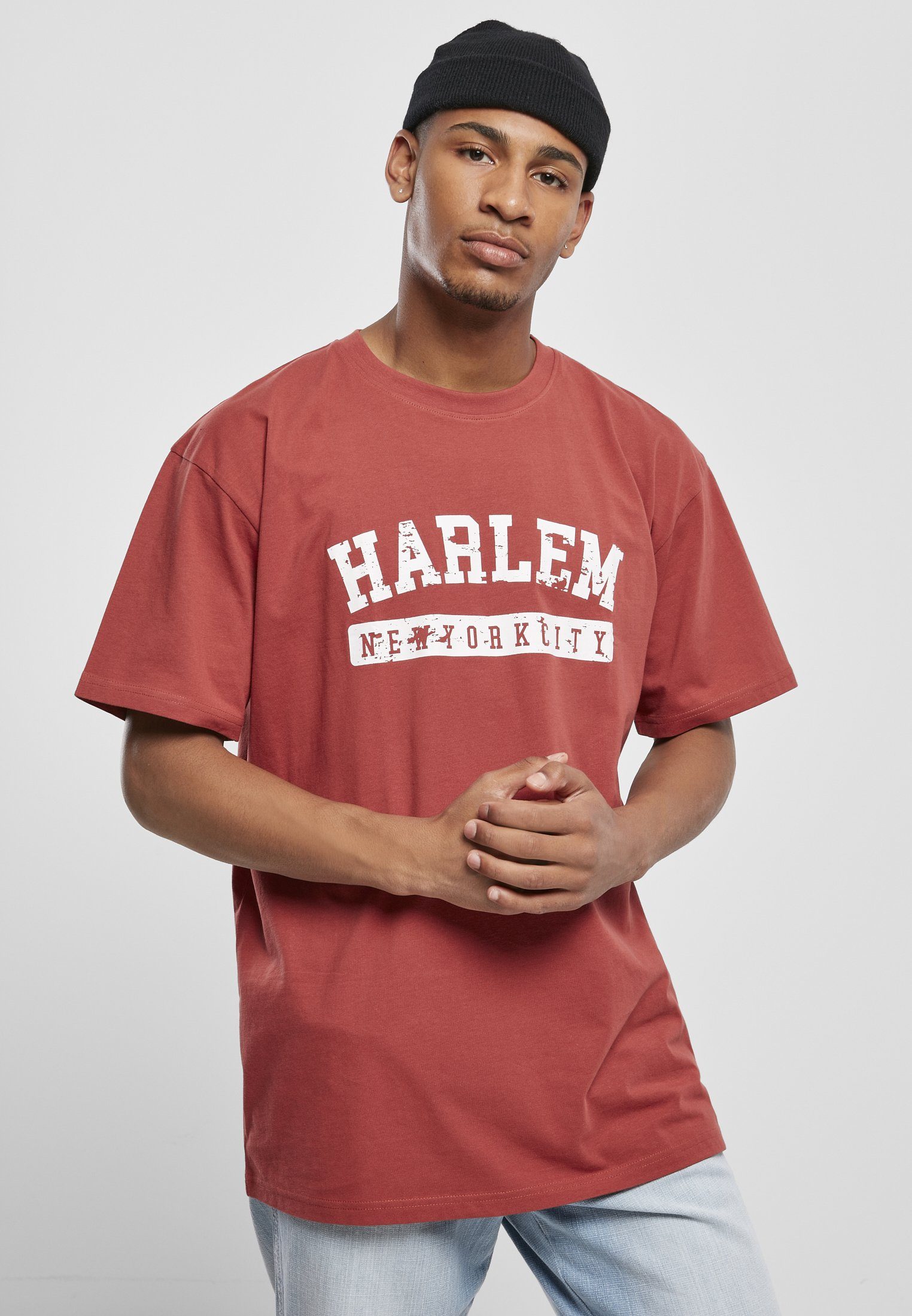 Herren brickred (1-tlg) Southpole Southpole T-Shirt Harlem Tee