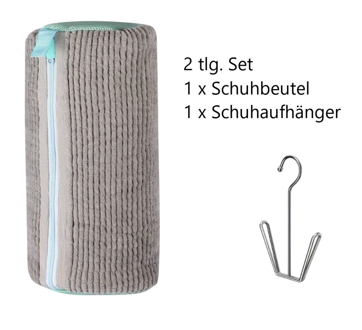 Lale Collection® Wäschesäckchen 2 tlg. XXL Schuhwaschbeutel + Aufhänger Reinigung Schuhe Wäschenetz, Atmungsaktiv, Wiederverwendbar, Universell, Pflegeleicht, Reise