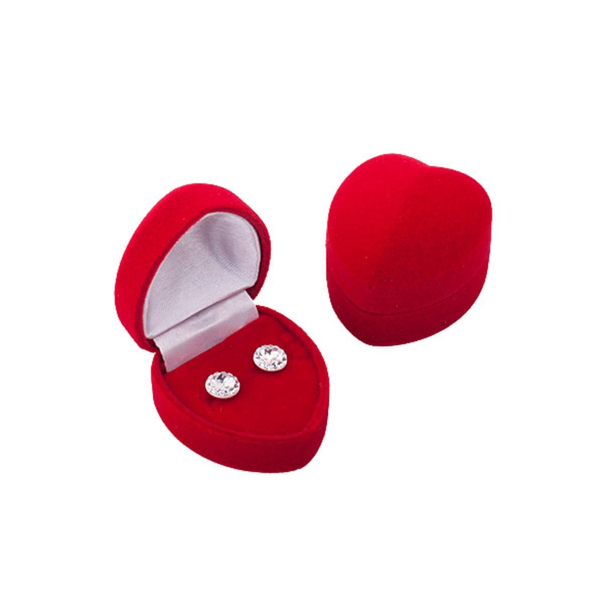 Order & Smile Schmuck Geschenkbox Ringbox „Herz“: Schmuck Etui für Ring / Verlobungsring