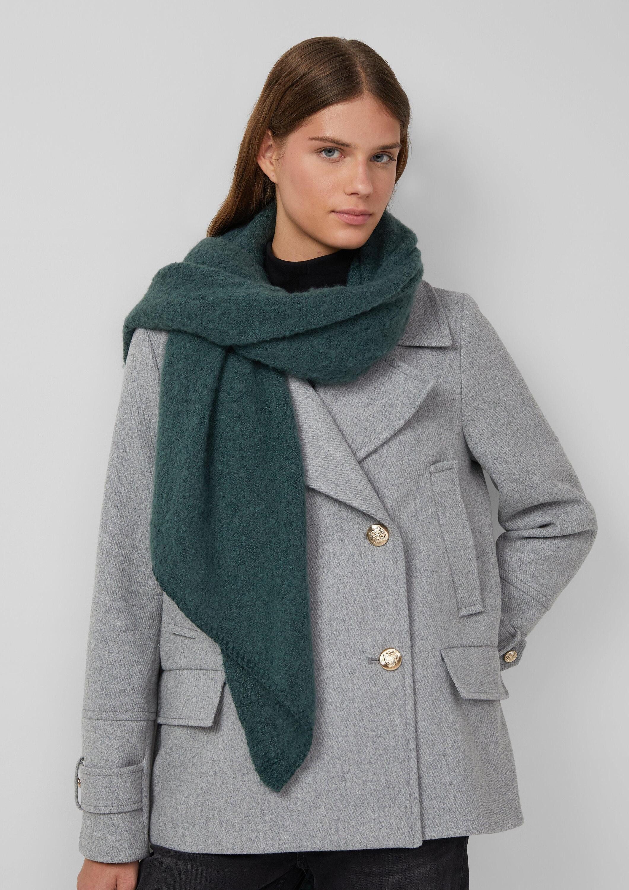 s.Oliver Schal Tuch, Bouclé-Schal mit abgeschrägten Enden günstig online kaufen