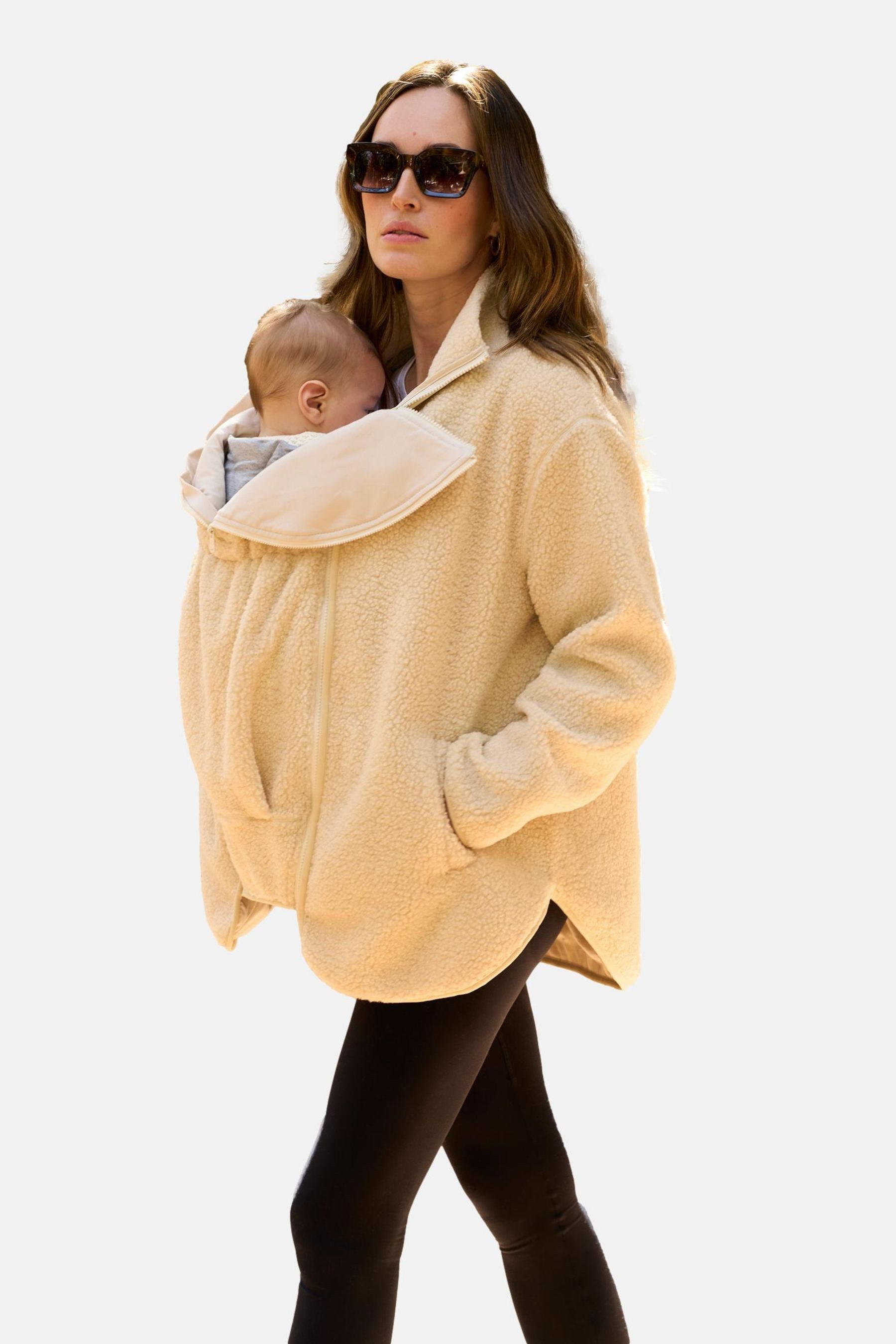 Seraphine Umstandsjacke Seraphine 3-in-1-Fleecejacke Babytrage aus Borg (1-St)