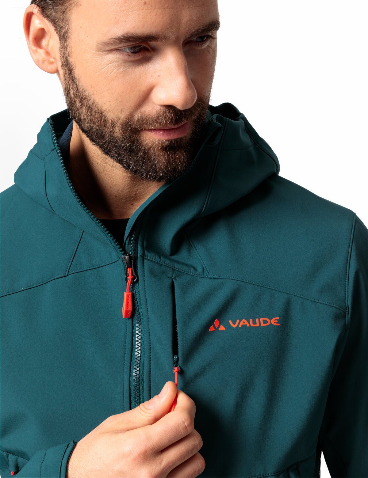 Jacket Outdoorjacke Klimaneutral kompensiert mallard Roccia green Softshell II Men's (1-St) VAUDE