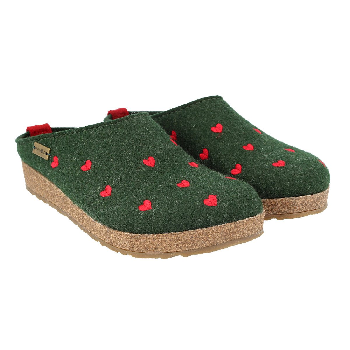 Haflinger Grizzly Cuoricini Clog (1-tlg) Clogs - Bequem und wärmend, Anatomisch geformtes Fußbett
