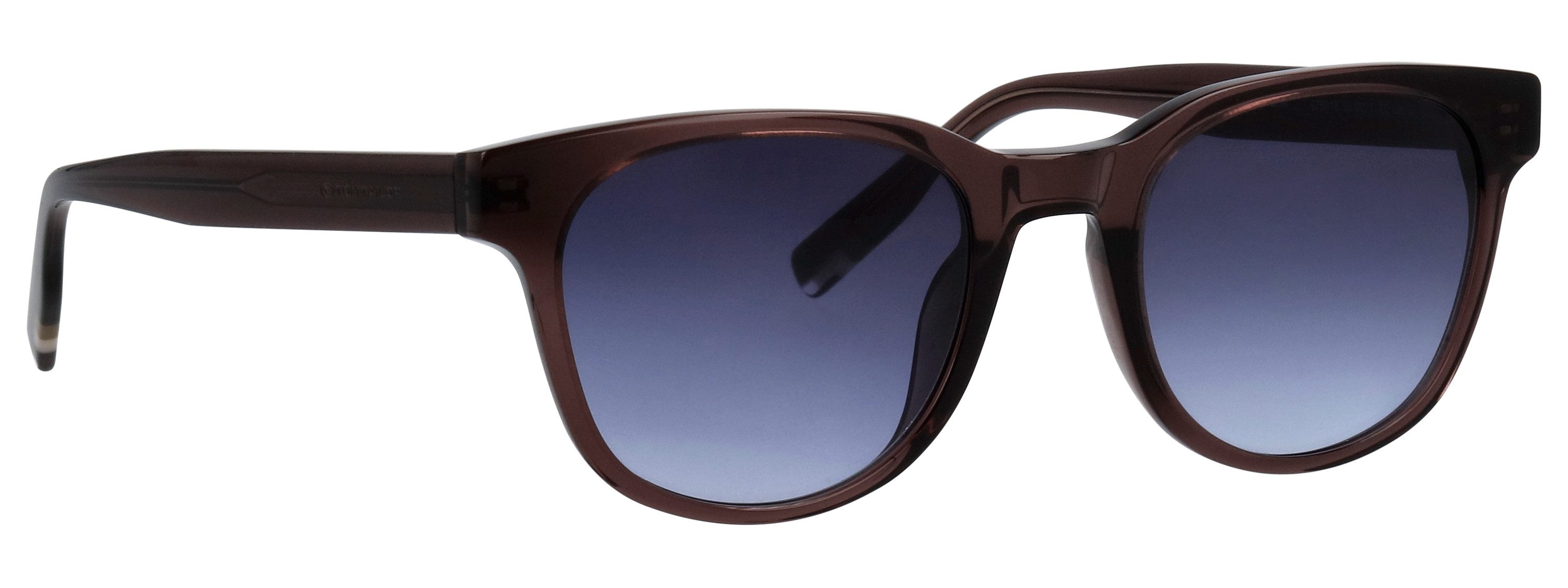 TOM TAILOR Sonnenbrille Modell 676018 Form Karree/Soft, Logoschriftzug auf Bügel, Kunststofffassung