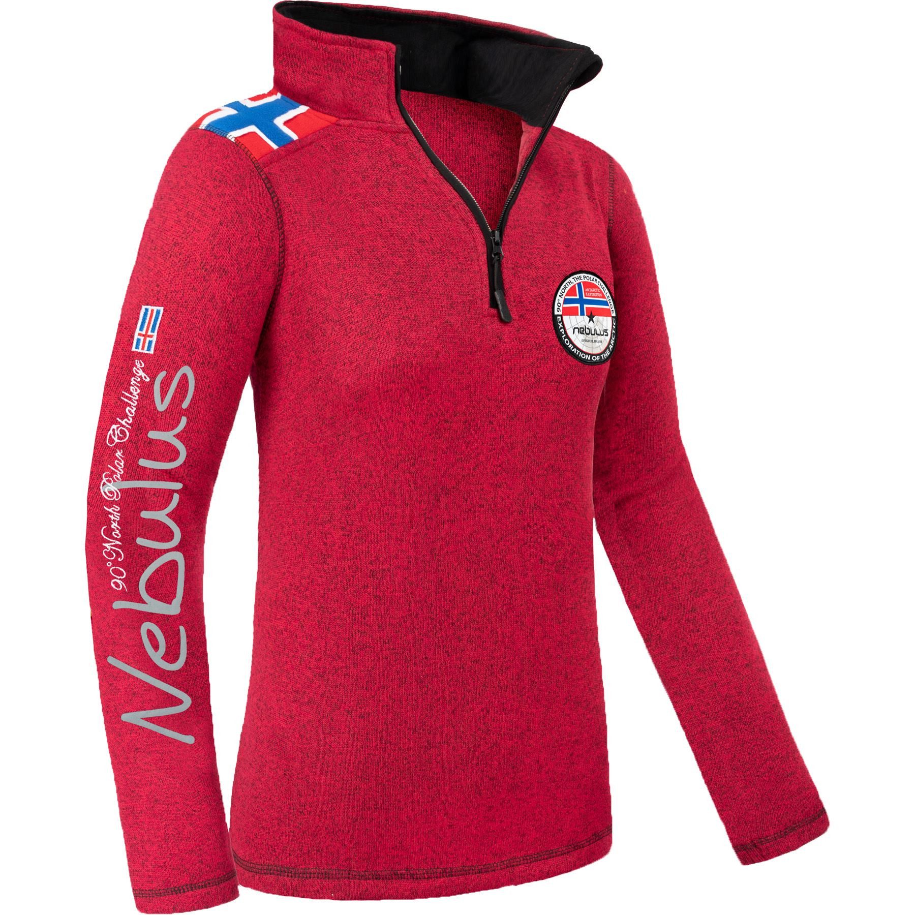 Nebulus Pullover & Shorts FLAGSTER, P5955 - Damen, rot meliert, M/38