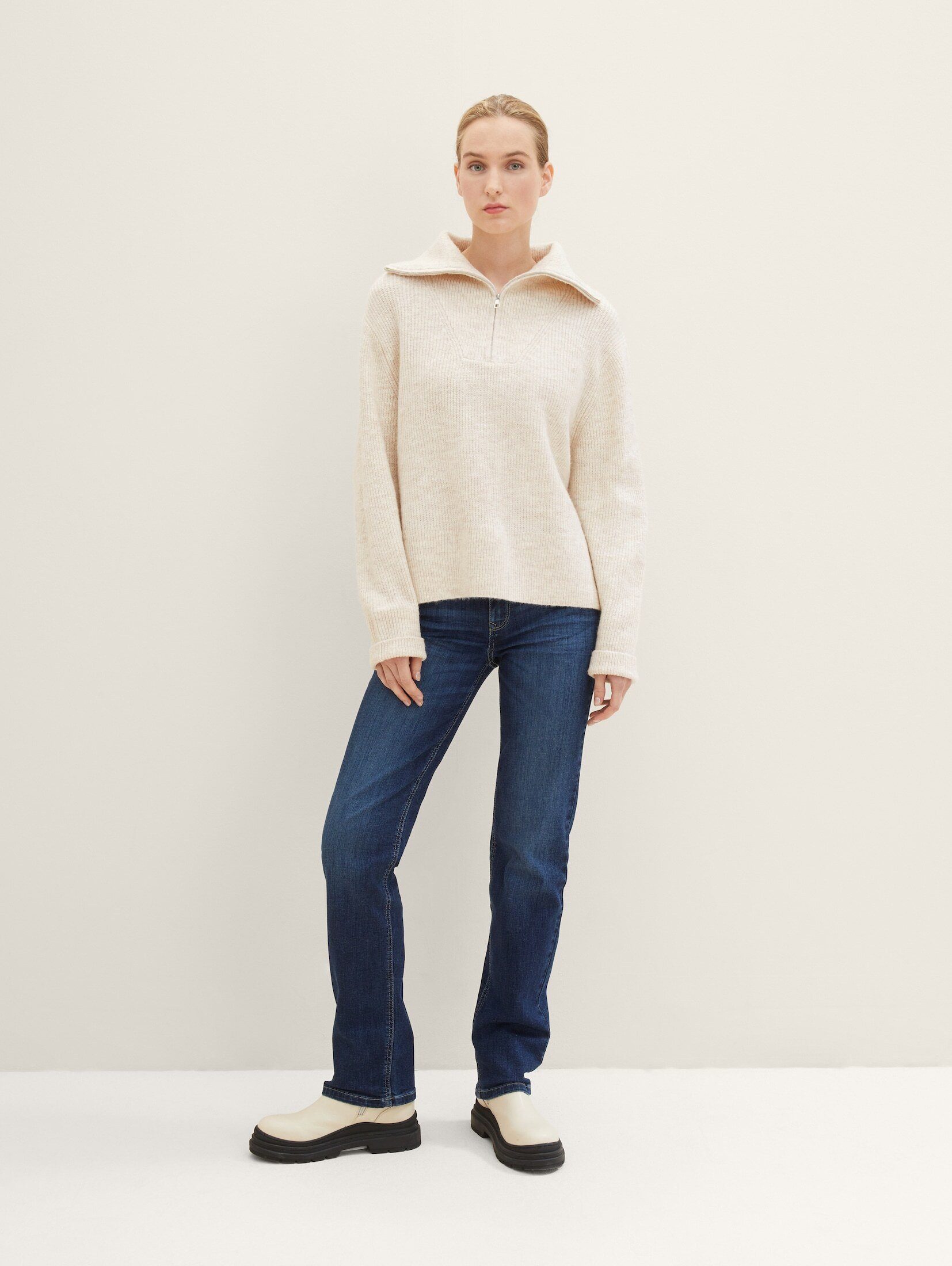 TOM TAILOR Skinny-fit-Jeans Kate Straight Jeans mit Bio-Baumwolle