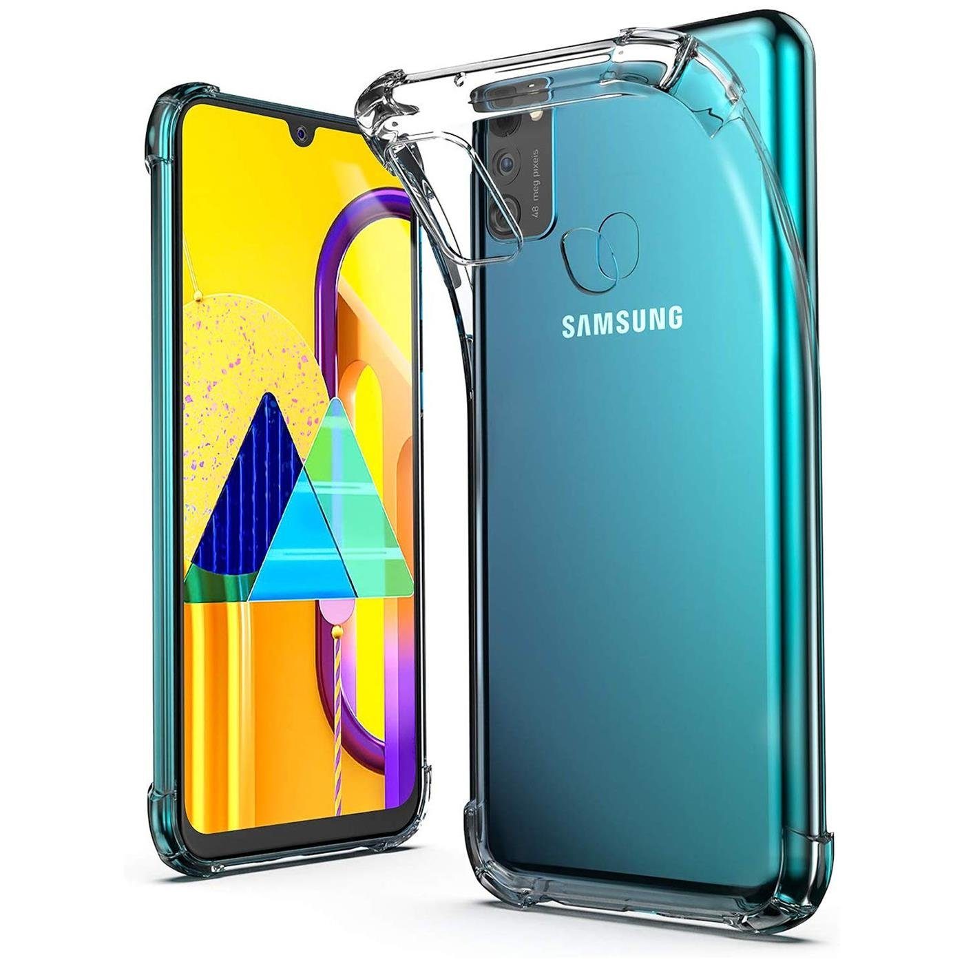 CoolGadget Handyhülle Anti Shock Rugged Case für Samsung Galaxy M30s / M21 6,2 Zoll, Slim Cover mit Kantenschutz Schutzhülle für Samsung M30s / M21 Hülle
