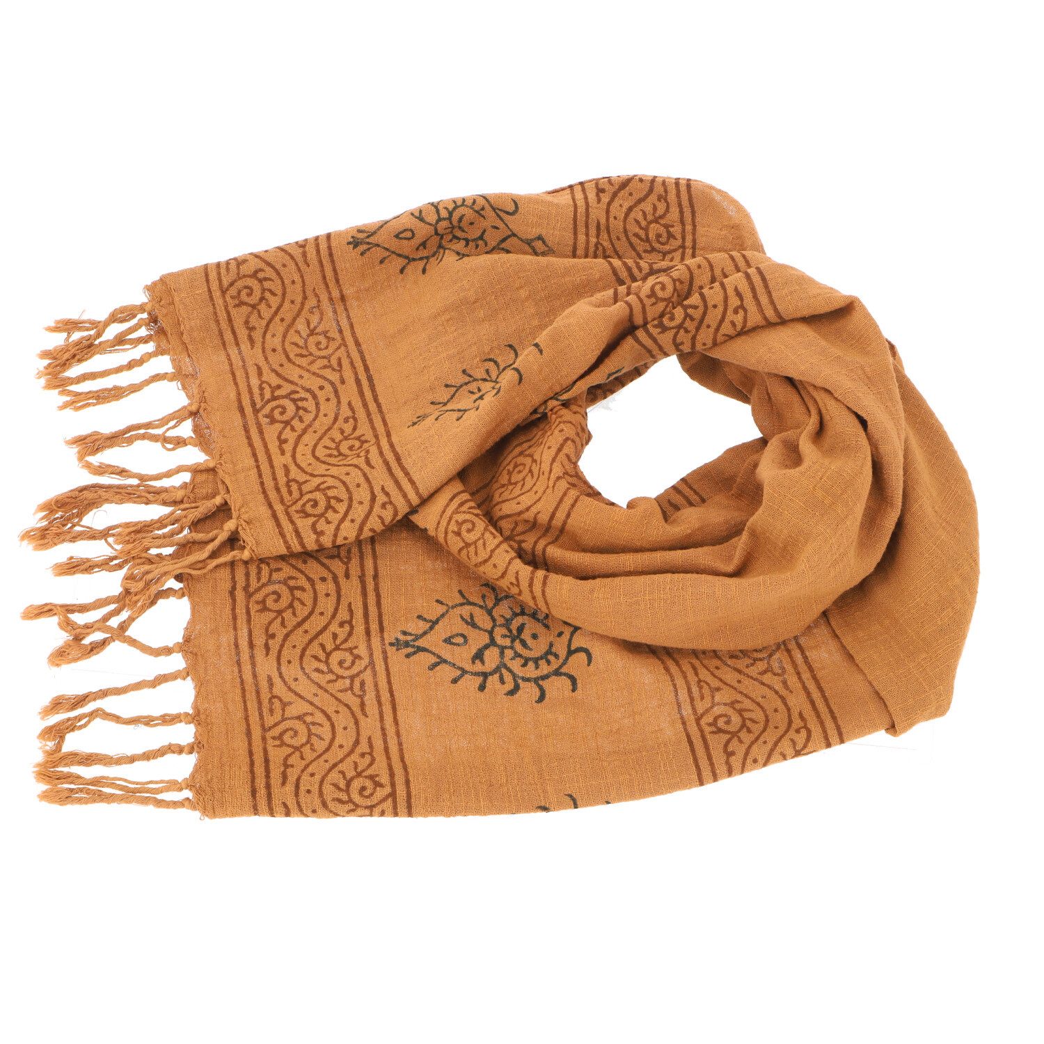Guru-Shop Halstuch Handgewebtes Baumwolltuch mit Tribalmuster,.. günstig online kaufen