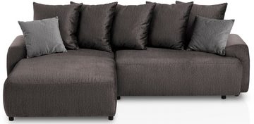 exxpo - sofa fashion Ecksofa Game, L-Form, inkl. Bettfunktion, Bettkasten, Zier- und Rückenkissen