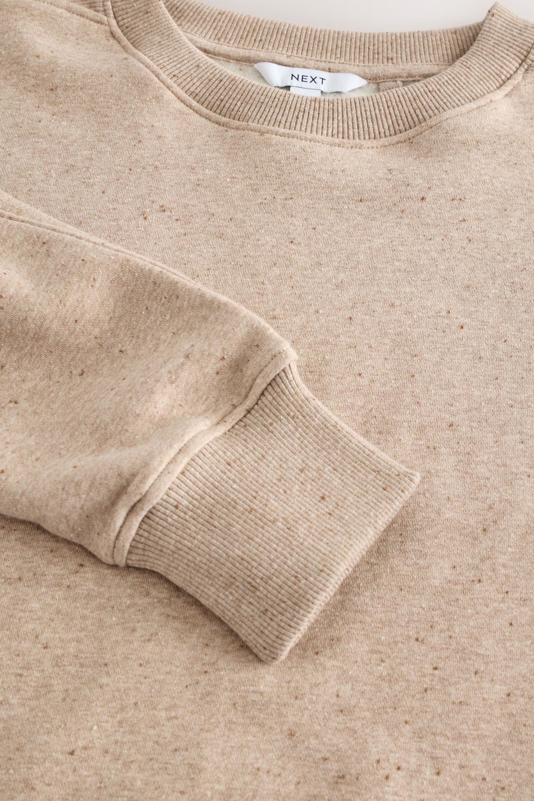 Next Longsweatshirt Angerautes Relaxed Fit Oversized-Sweatshirt (1-tlg)