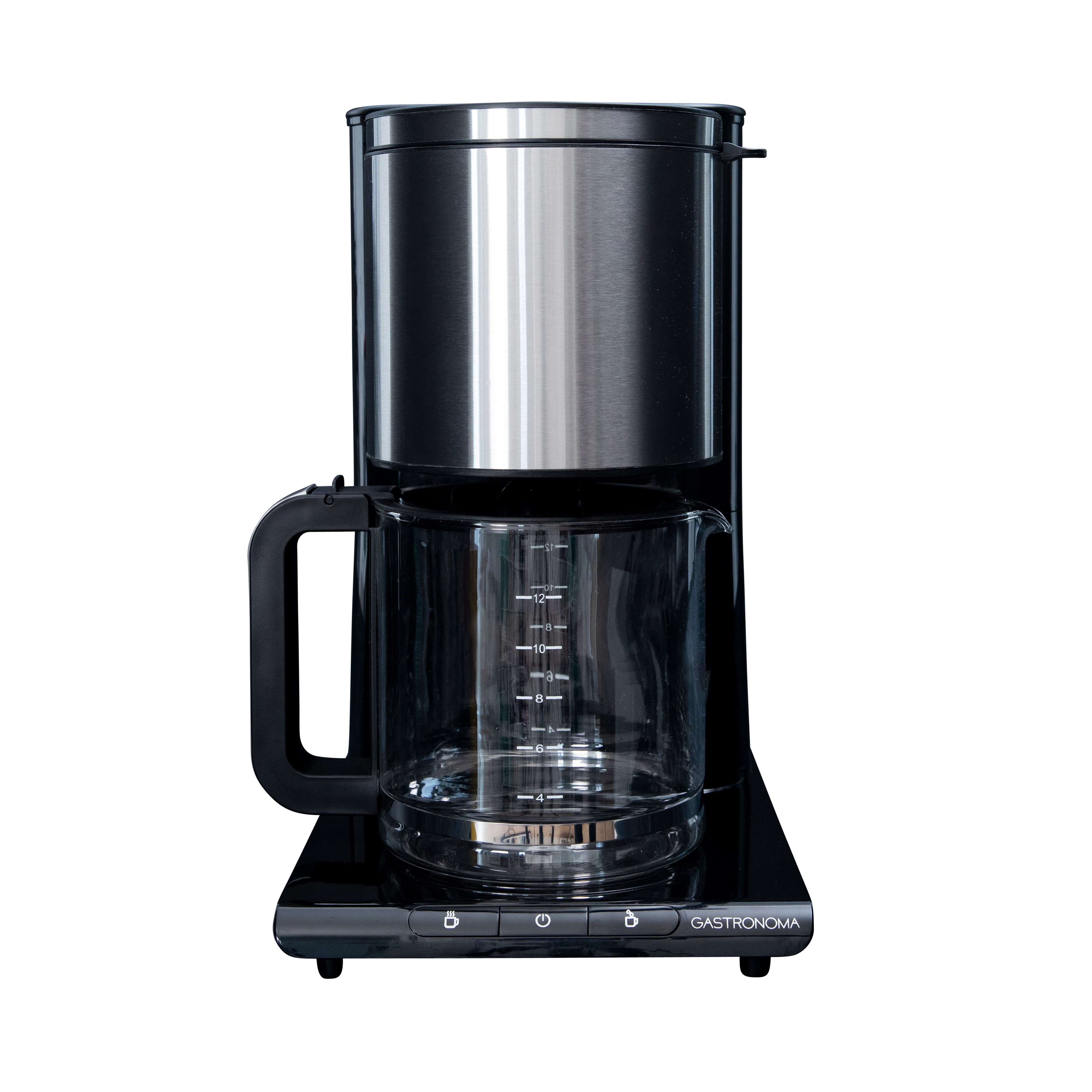 Filterkaffeemaschine (10-12 Tassen), 18100003, GASTRONOMA 1,5 Liter Kapazität 1050 Watt, Tropfstopp-Funktion