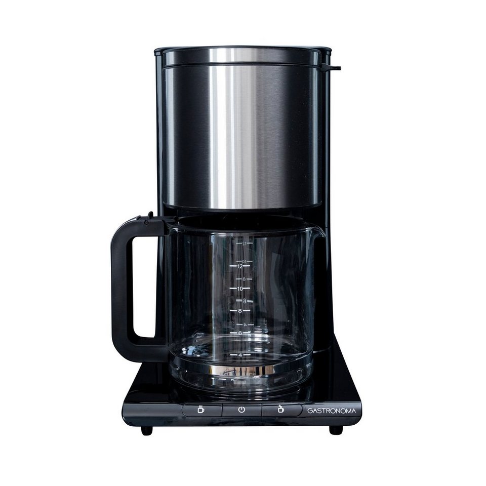 GASTRONOMA Filterkaffeemaschine 18100003, 1,5 Liter Kapazität (10-12  Tassen), 1050 Watt, Tropfstopp-Funktion
