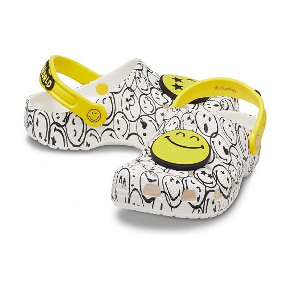 Crocs Kinder Classic Smiley World limitiert Badeschuh