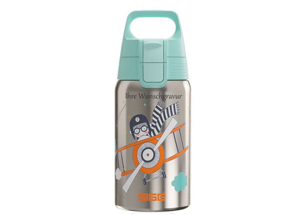 Sigg Trinkflasche Sigg Kinder Trinkflasche Shield ONE Kids 0,5 Liter, tolle Kindertrinkflasche mit schönen Motiven