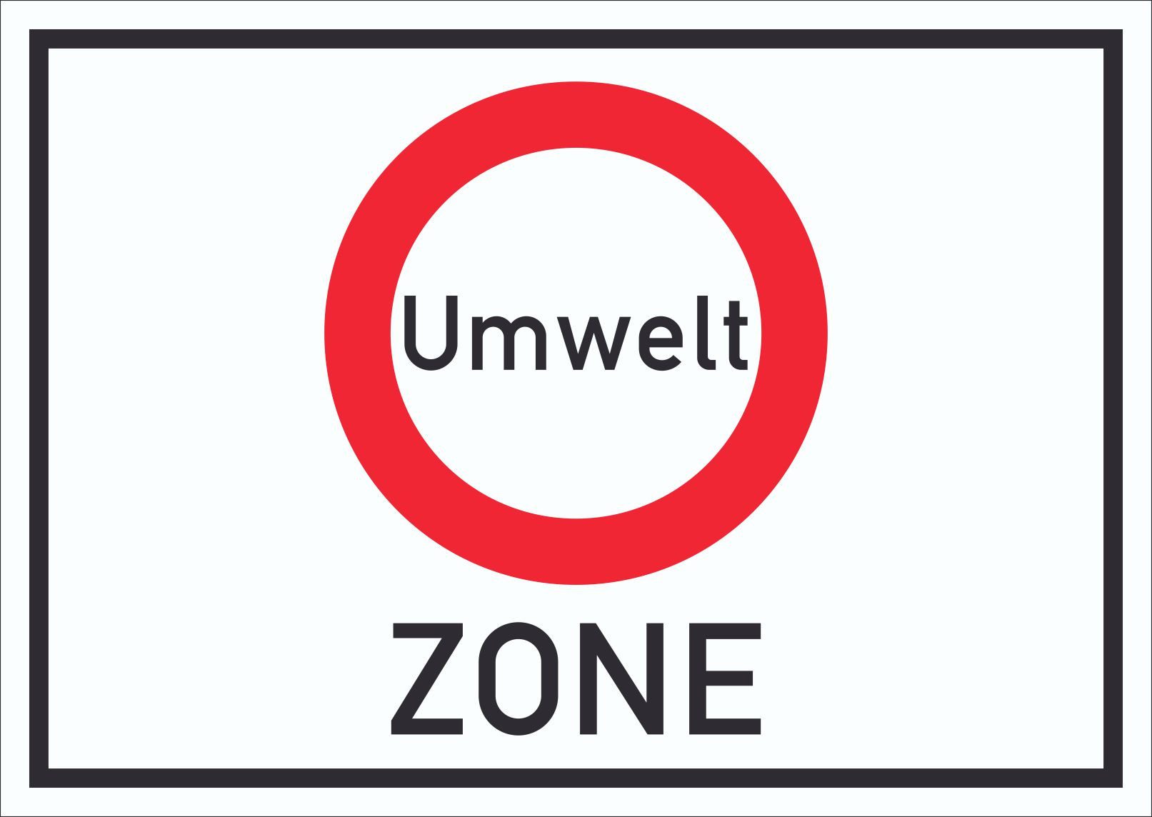 Hinweisschild Umweltzone Symbol Schild