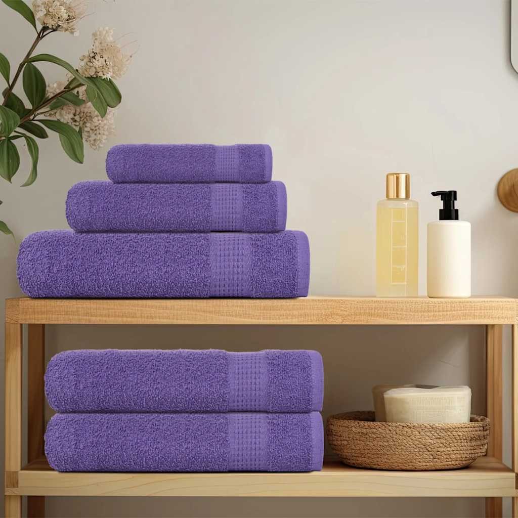 vidaXL Handtuch Seiftücher 10 Stk. Lila günstig online kaufen