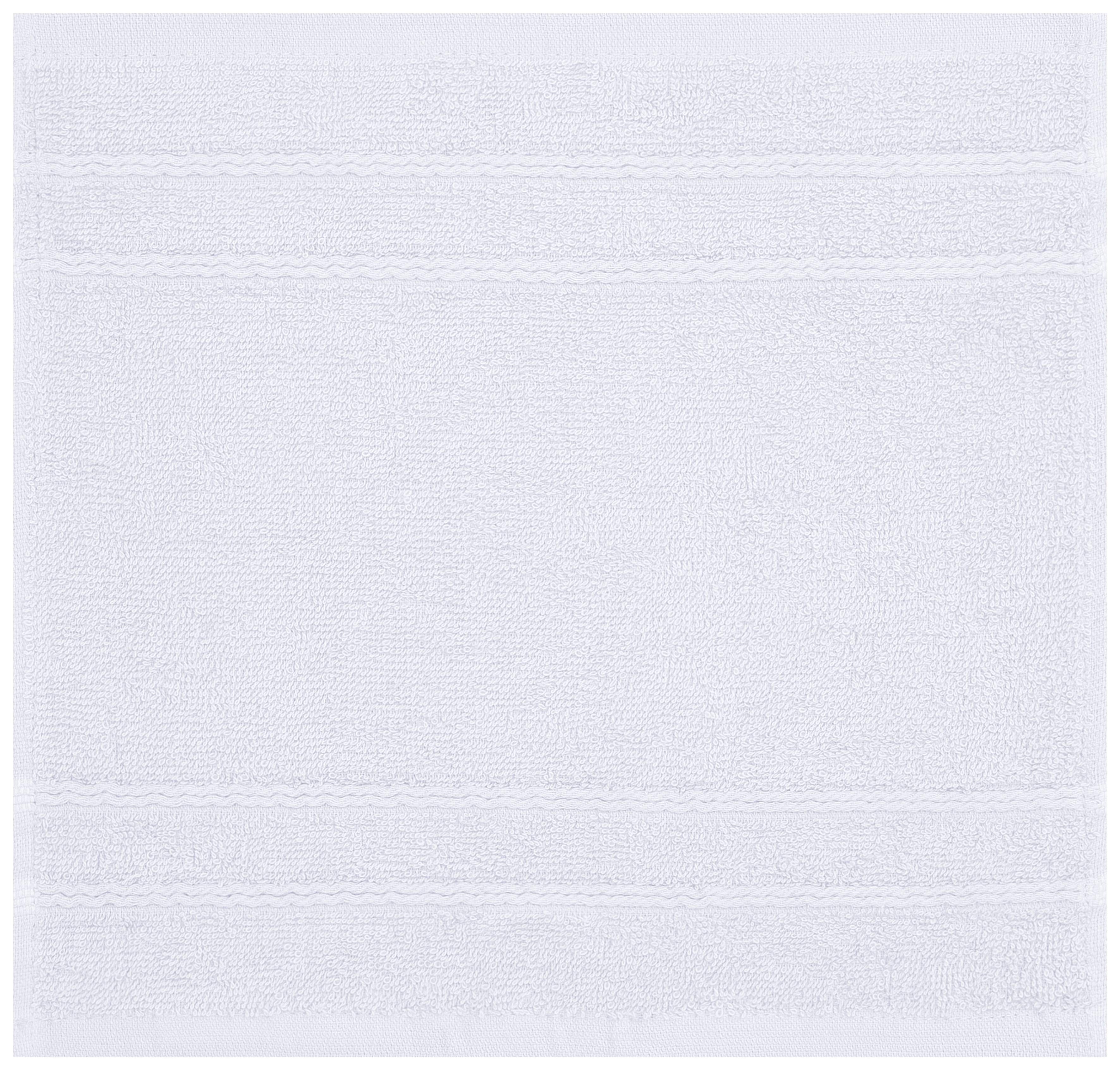 my home Handtuch Set Inga, Duschtücher, Handtücher, Gästetücher, Seiftücher, Walkfrottee (10-St), Handtücher mit feiner Bordüre, 100% Baumwolle, einfarbig, weich. Reduzierter Preis € 23,99. Unverbindliche Preisempfehlung € 63,99