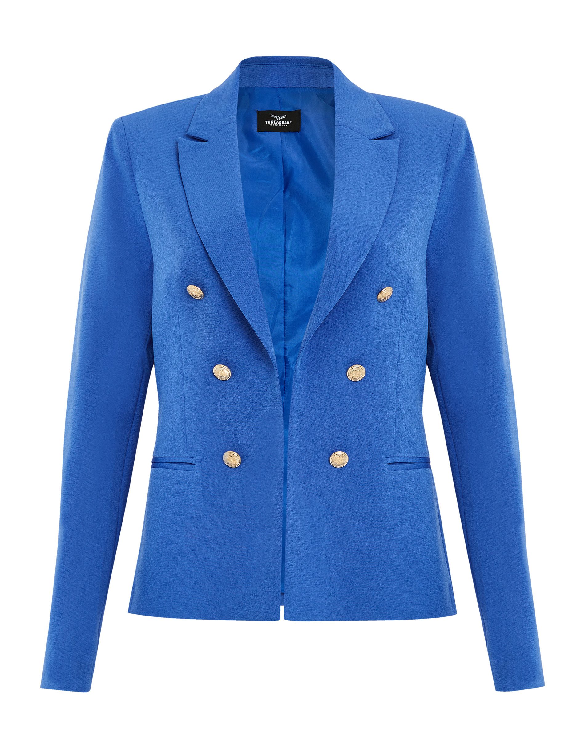 Threadbare Jackenblazer THB Corporal Military Button Blazer (1-tlg) mit Reverskragen